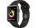 APPLE Watch Series 3 42 mm - Smartwatch (140-210 mm, Kunststoff, Armband: Schwarz / Gehäuse: Dunkelgrau)