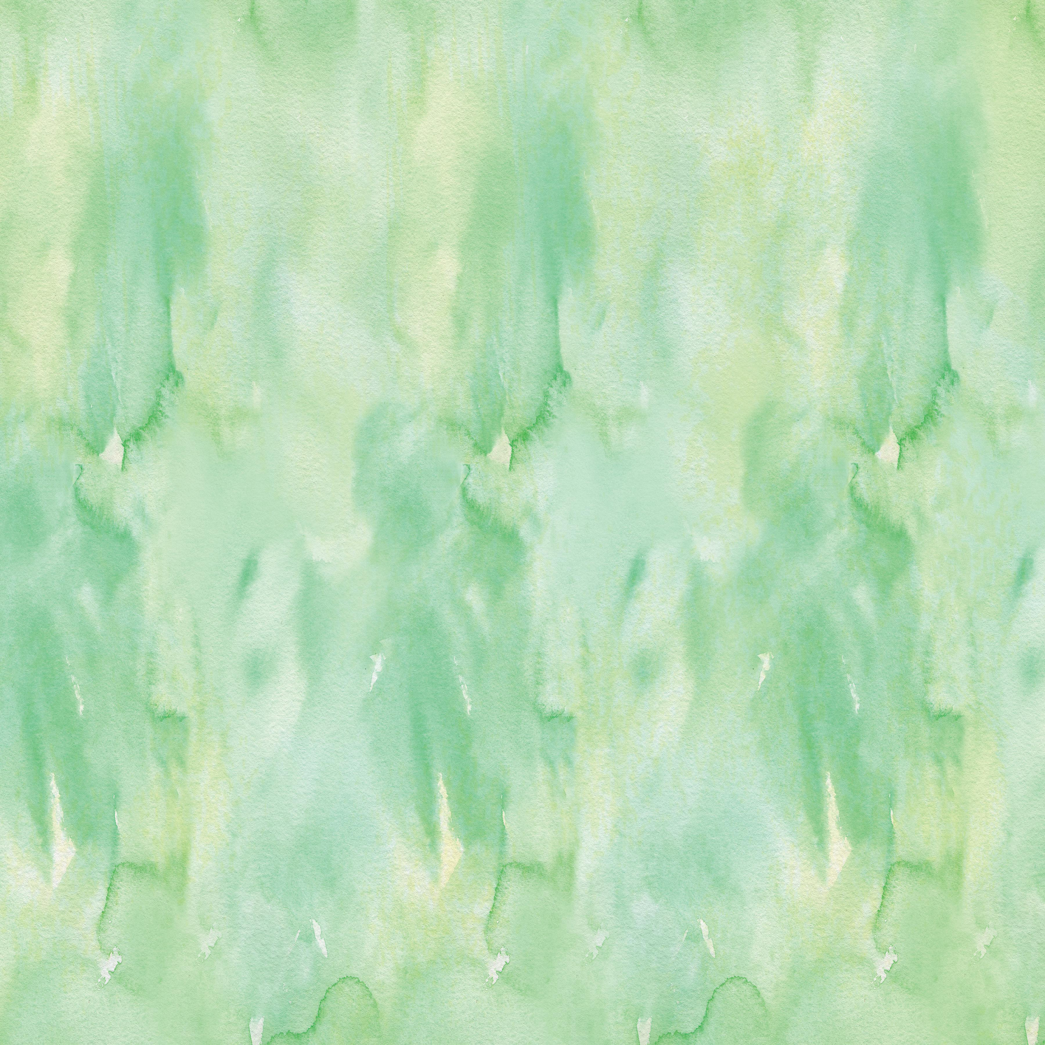 Abstrakter Aquarellhintergrund in Grün- und Gelbtönen, die ineinander übergehen.