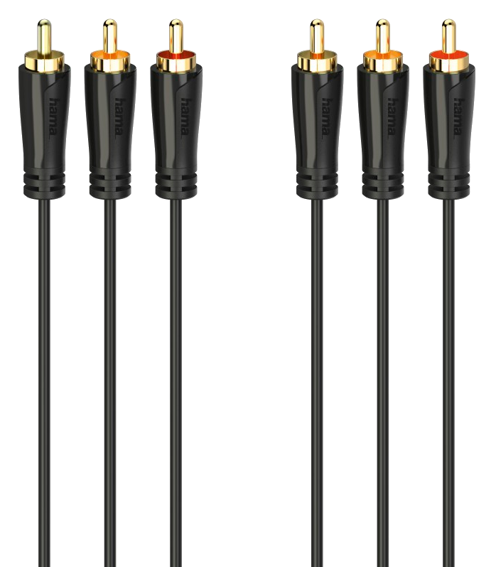 HAMA FIC 3RCA-3RCA A/V összekötőkábel, 1.5 méter (205150)