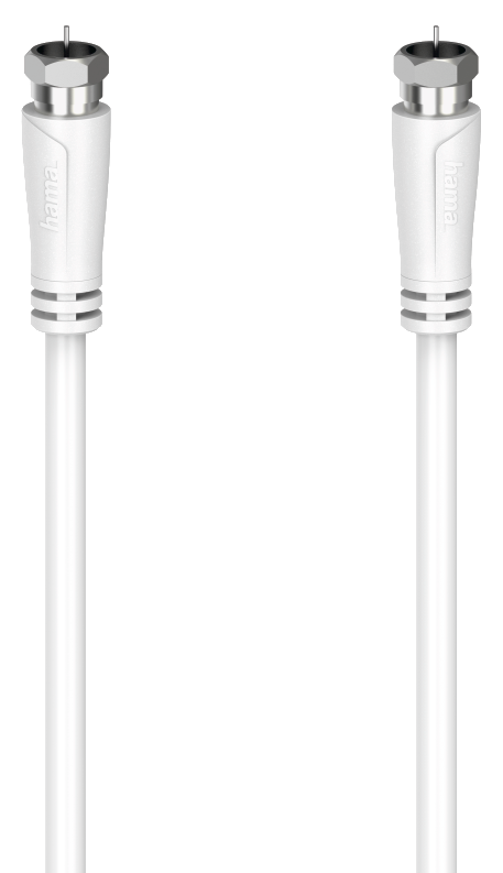 HAMA FIC antennakábel F-F csatlakozó, 90dB, fehér, 3 méter (205064)