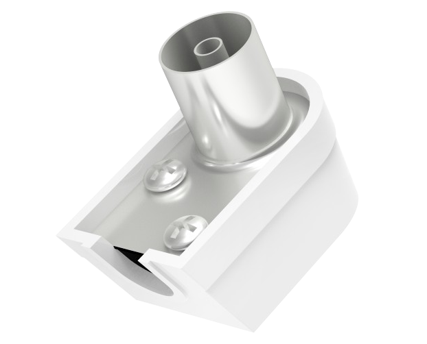 HAMA FIC szerelhető KOAX dugó, 90 fokban elforgatott (205216)