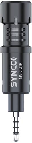 SYNCO MMic-U1P mini okostelefon mikrofon, 3.5mm jack csatlakozóval