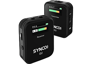 SYNCO WAir-G2 (A1) ultrakompakt vezetéknélküli csiptetős mikrofon rendszer, TFT kijelzővel (2.4 GHz)