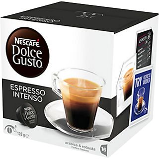 Café en cápsulas - Nescafé Dolce Gusto Espresso Intenso, Pack de 3, 48 cápsulas