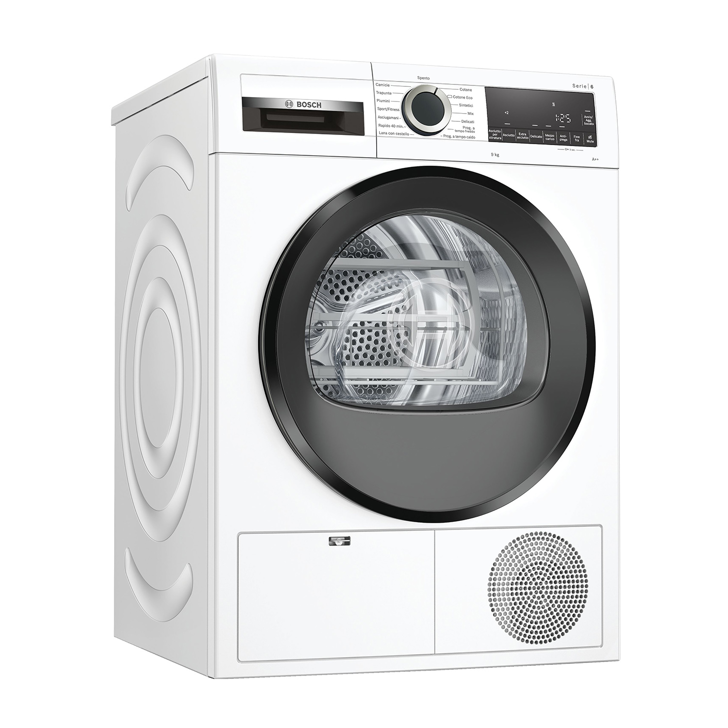 Bosch Wqg24100It asciugatrice, 9 kg, 63,4 cm, Classe A++