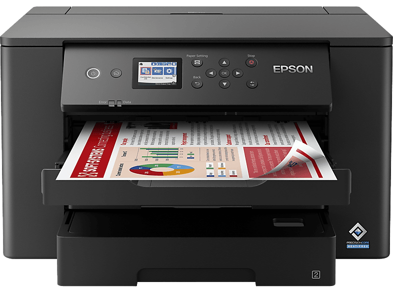 Epson WorkForce WF-7310DTW, Impresión doble cara, Color, WiFi, Formato A3, Negro