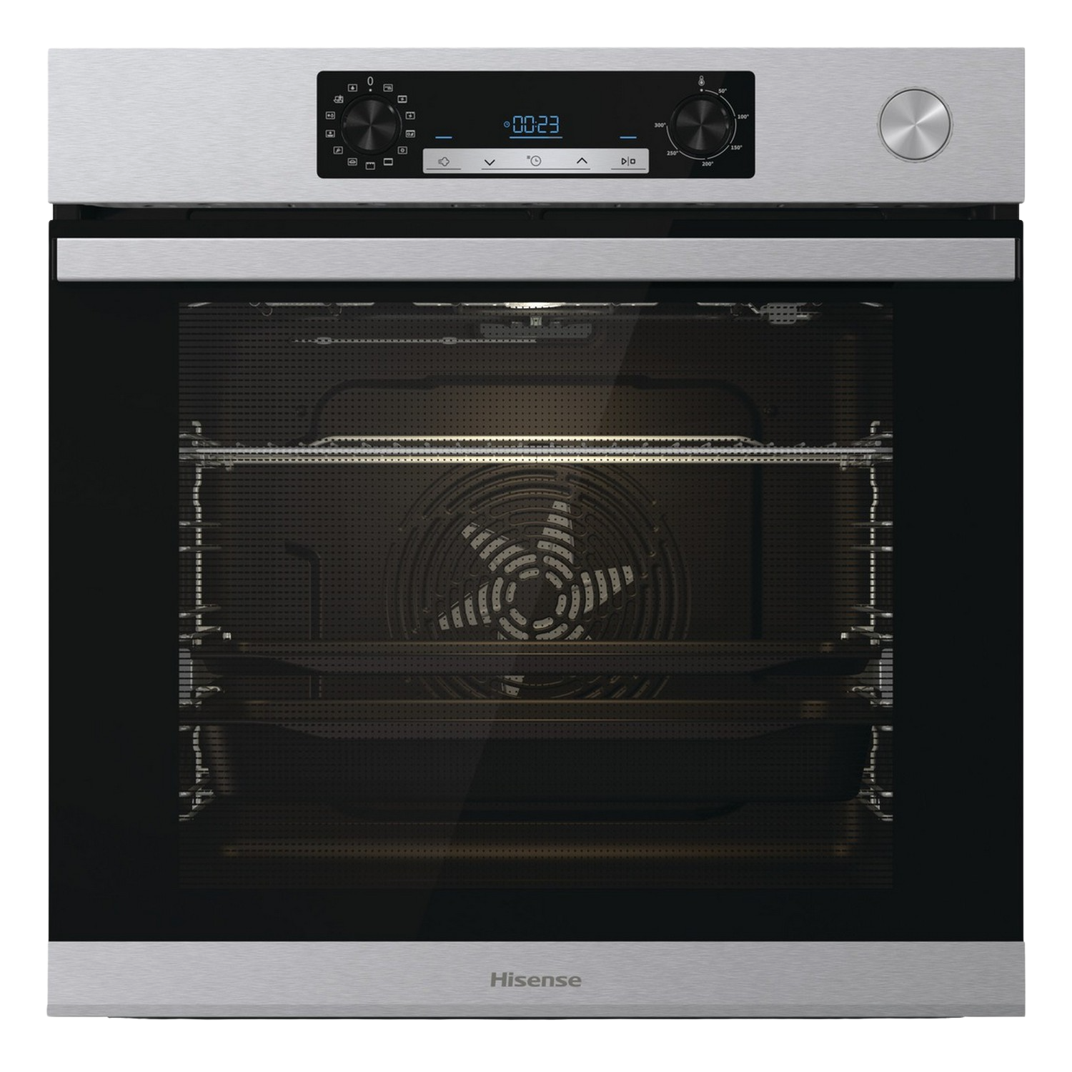 Horno - Hisense BSA66226AX, 77 l, Integrable, Limpieza por agua, Función vapor, 59.50 cm, Inox