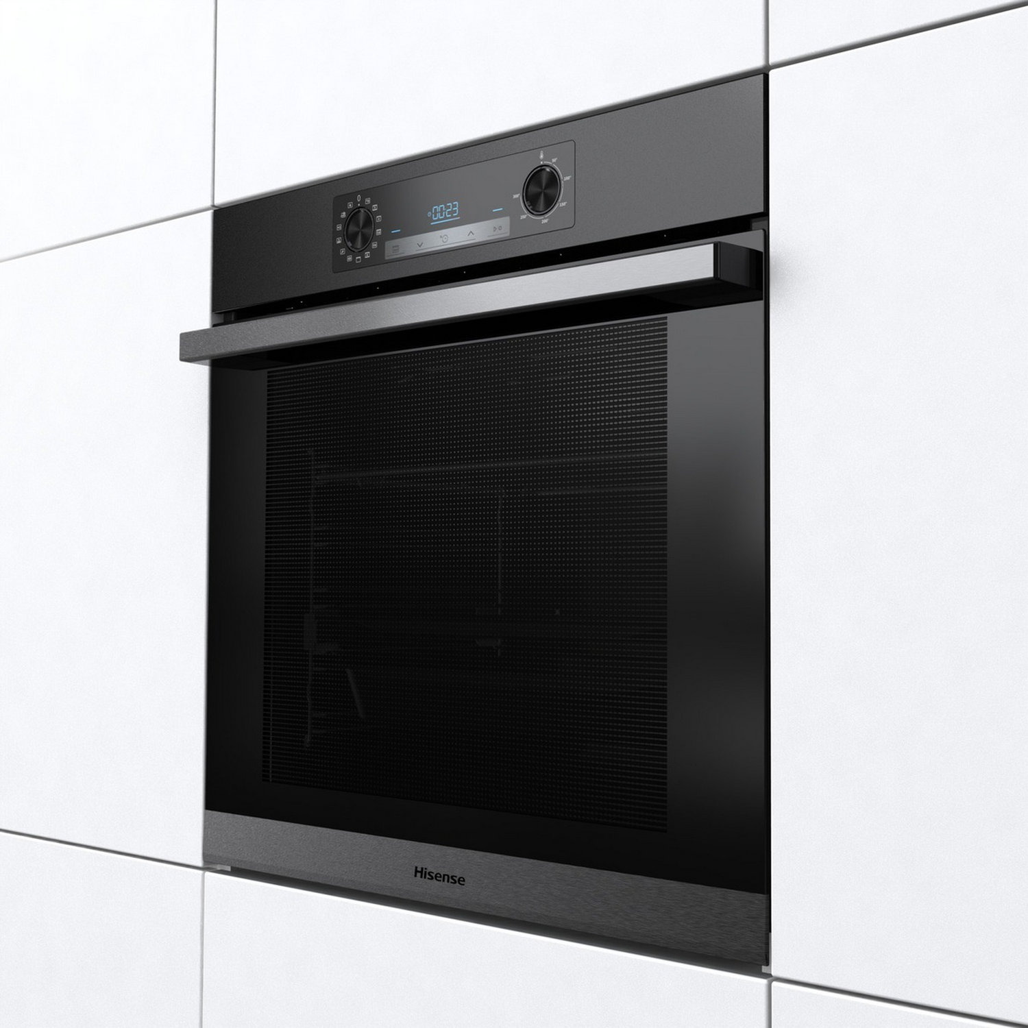 Horno - Hisense BSA65226AB, 77 l, Integrable, Limpieza por agua, 59.50 cm, Inox