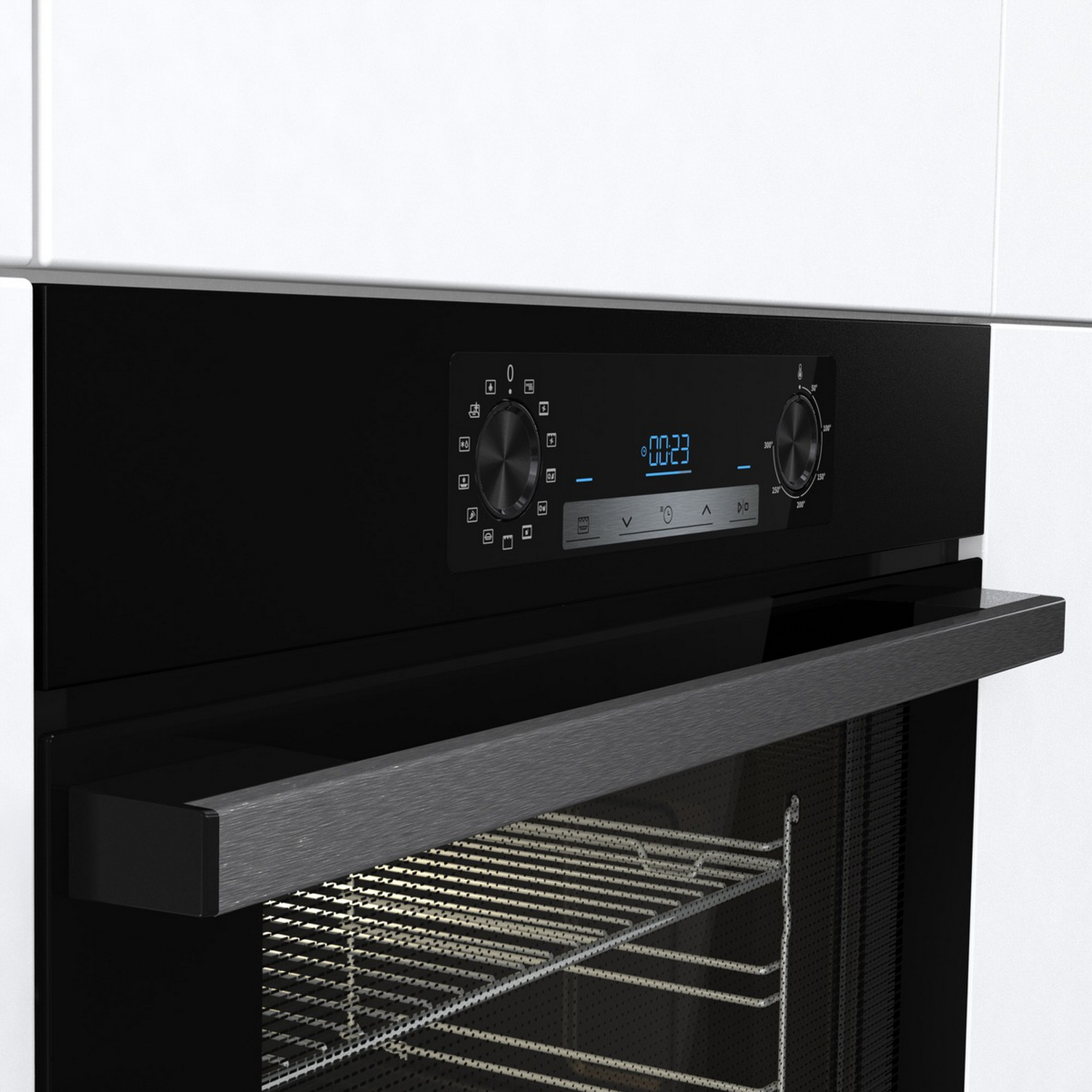 Horno - Hisense BSA65226AB, 77 l, Integrable, Limpieza por agua, 59.50 cm, Inox