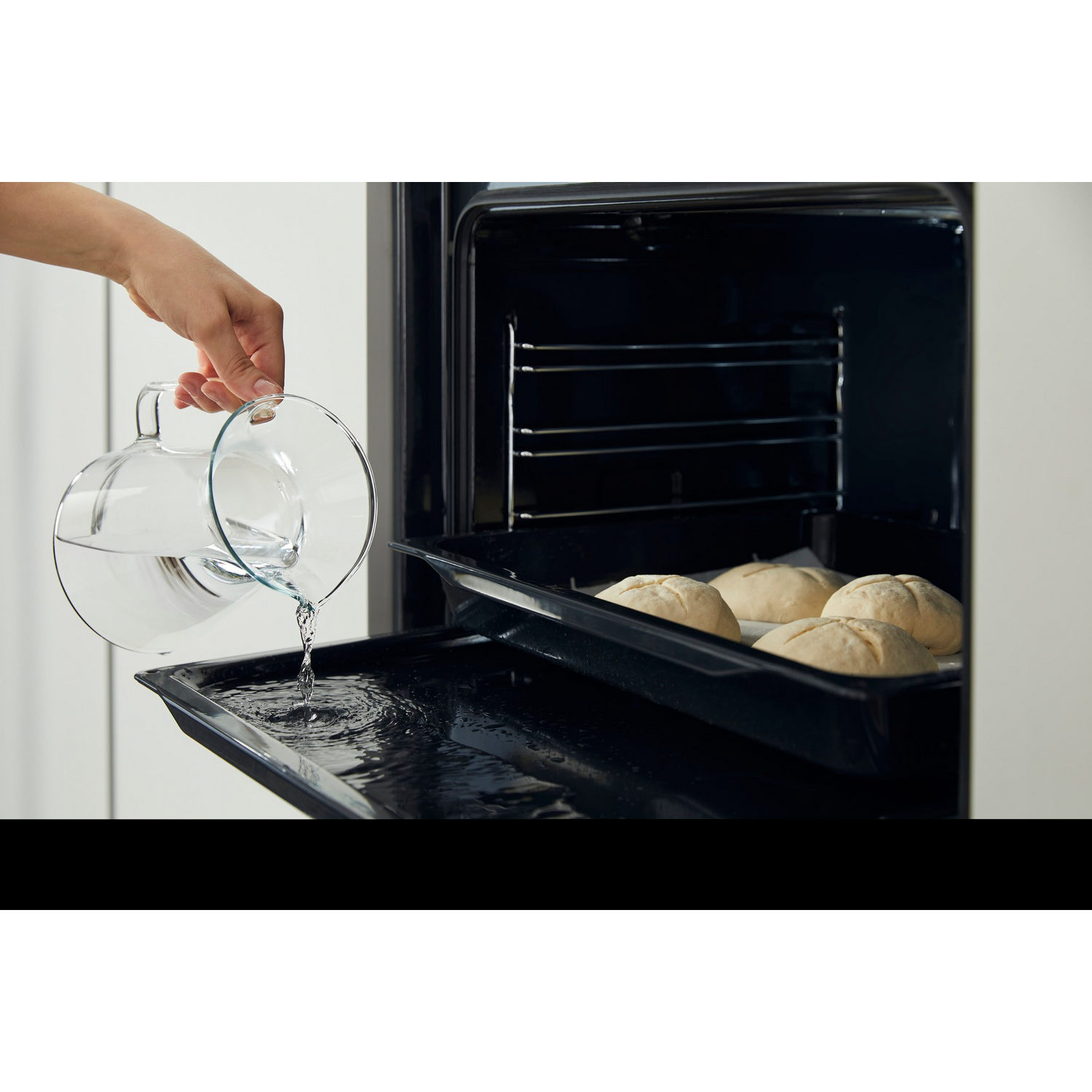 Horno - Hisense BSA65226AB, 77 l, Integrable, Limpieza por agua, 59.50 cm, Inox