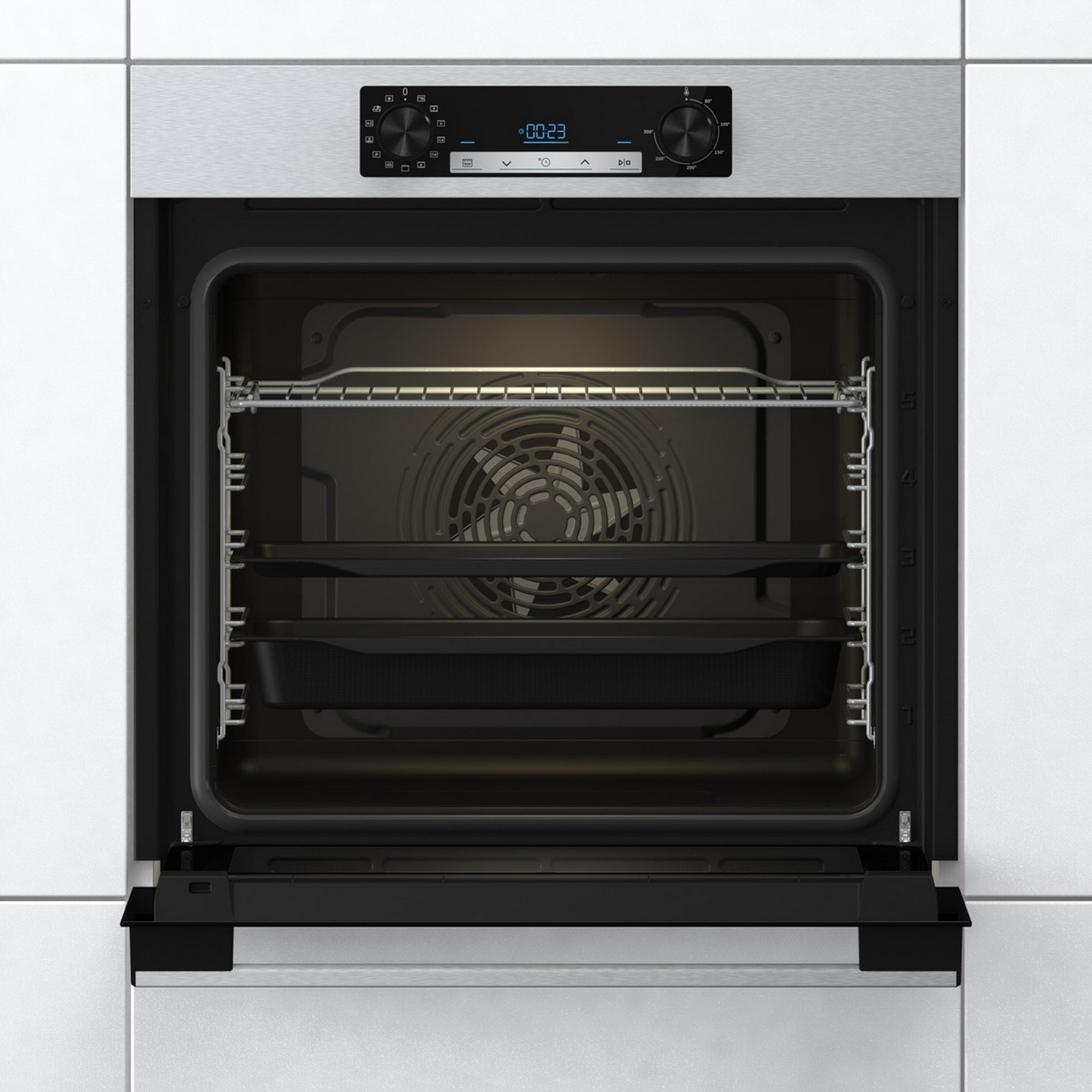 Horno - Hisense BSA65211CX, 77 l, Integrable, Catálisis, 59.50 cm, Inox