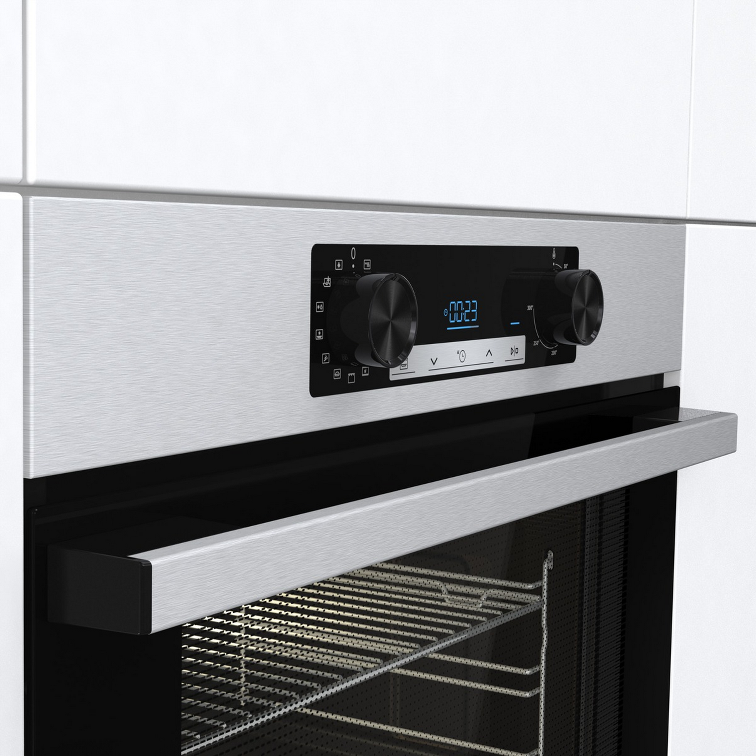 Horno - Hisense BSA65211CX, 77 l, Integrable, Catálisis, 59.50 cm, Inox