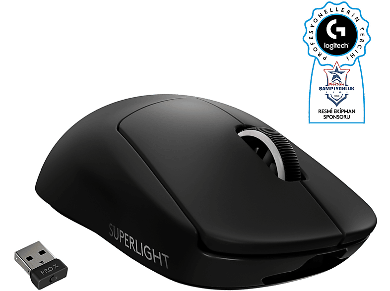 LOGITECH G PRO X SUPERLIGHT Ultra Hafif HERO 25600 DPI 400 IPS LIGHTSPEED Kablosuz Oyuncu Mouse - Siyah_0