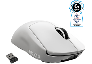 LOGITECH G PRO X SUPERLIGHT Ultra Hafif HERO 25600 DPI 400 IPS LIGHTSPEED Kablosuz Oyuncu Mouse - Beyaz