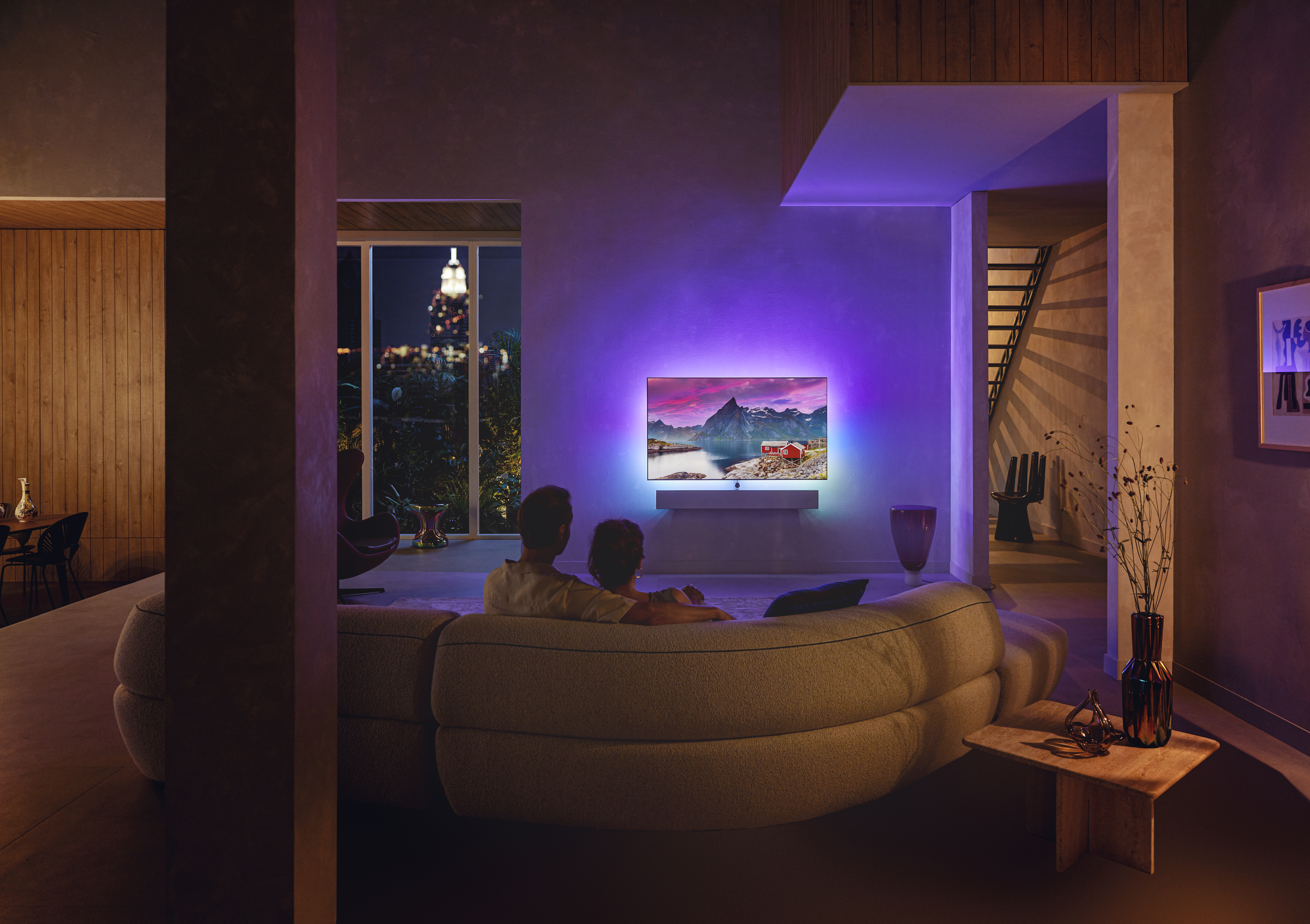 PHILIPS 65OLED986 OLED TV (Flat, 65 Zoll / 164 cm, OLED 4K, SMART TV, Ambilight, Android TV™ 10 (Q))
