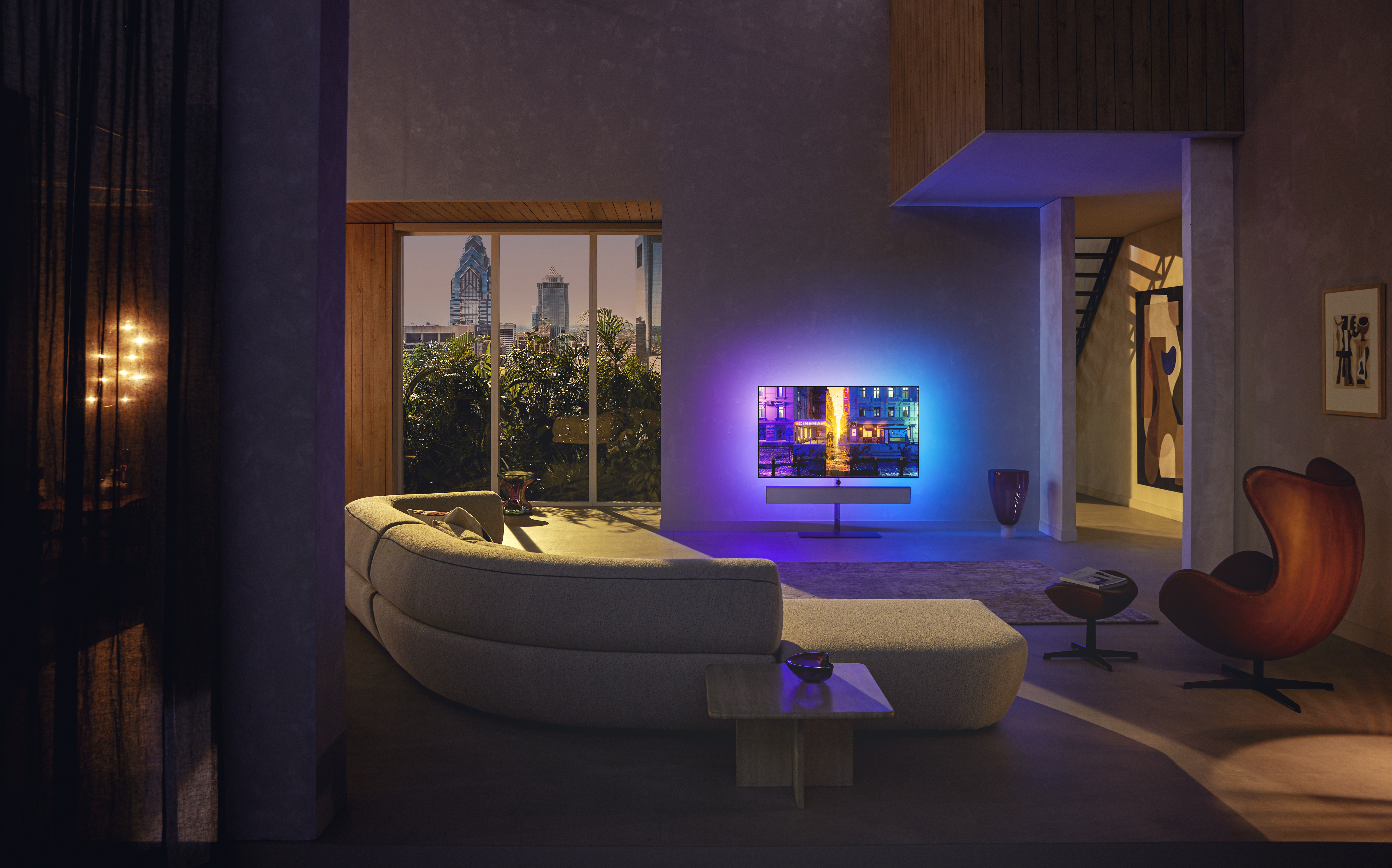 PHILIPS 65OLED986 OLED TV (Flat, 65 Zoll / 164 cm, OLED 4K, SMART TV, Ambilight, Android TV™ 10 (Q))