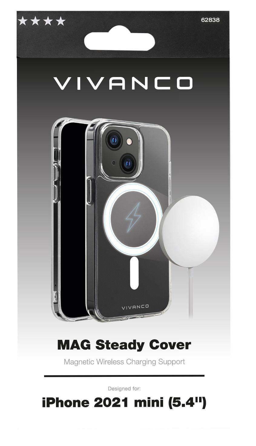 VIVANCO Mag Steady, Backcover, Mini, Transparent iPhone 13 Apple