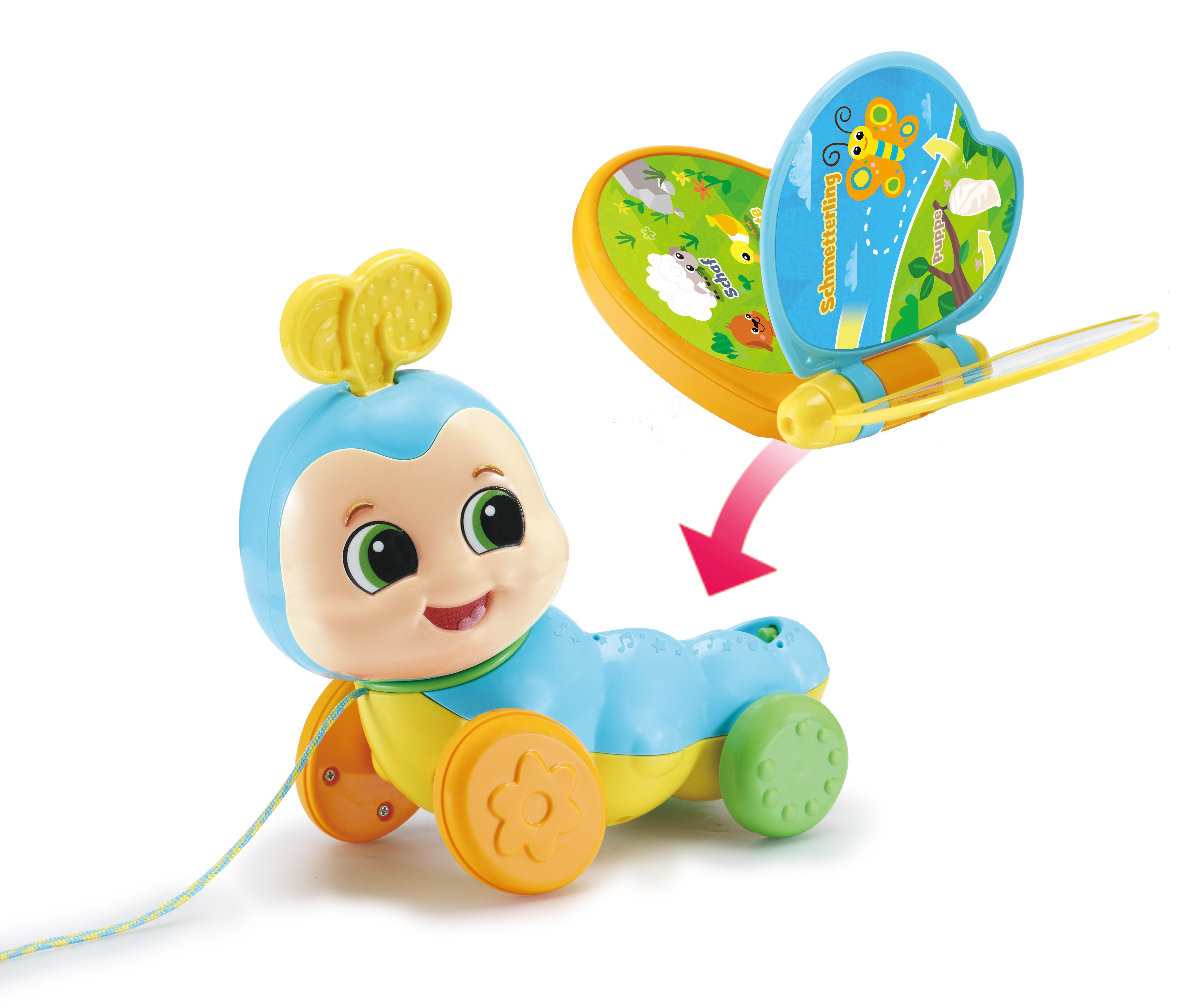 VTECH 2-in-1-Schmetterling Nachziehspielzeug, Mehrfarbig