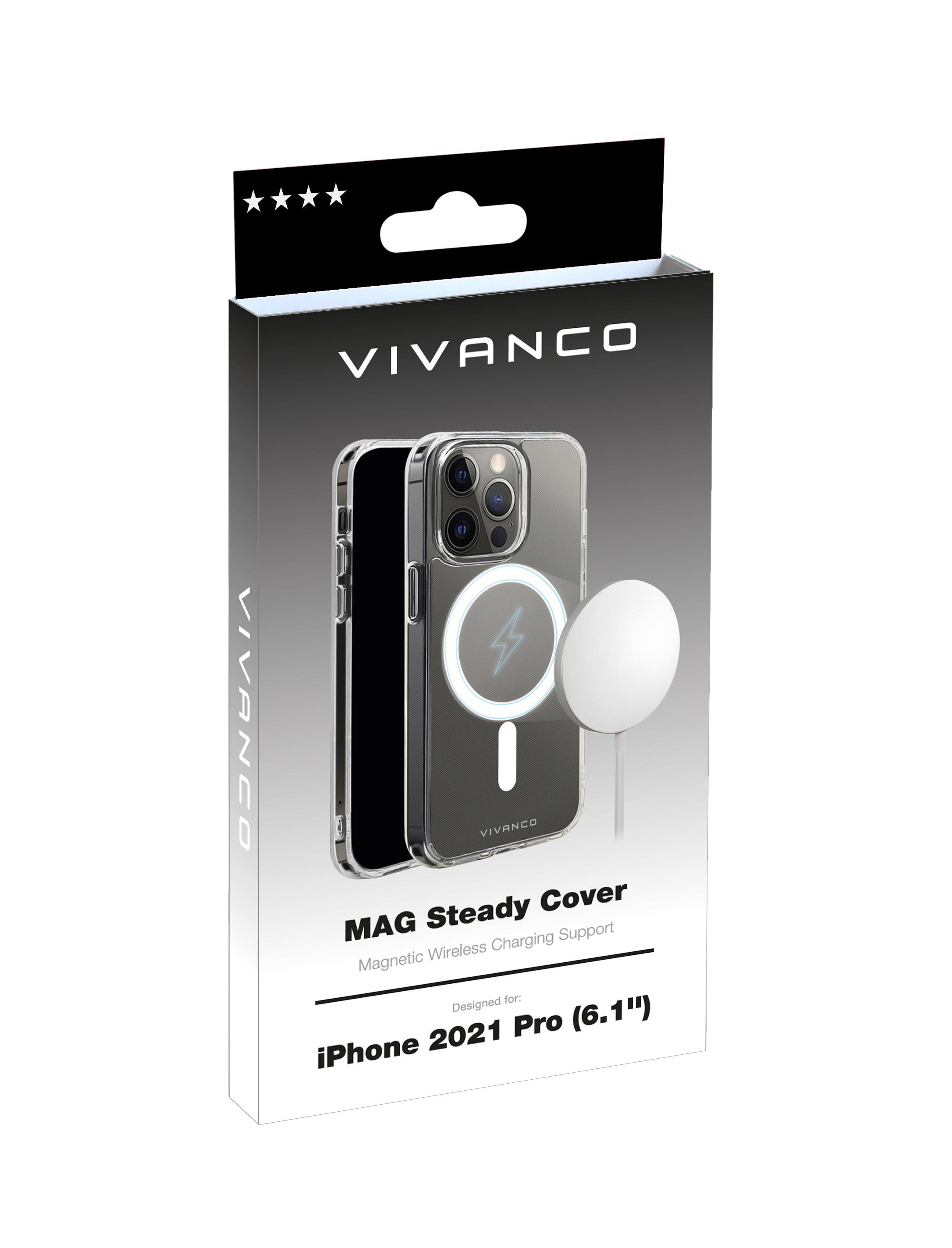 iPhone Mag Steady, 13 Backcover, Pro, Apple, VIVANCO Transparent