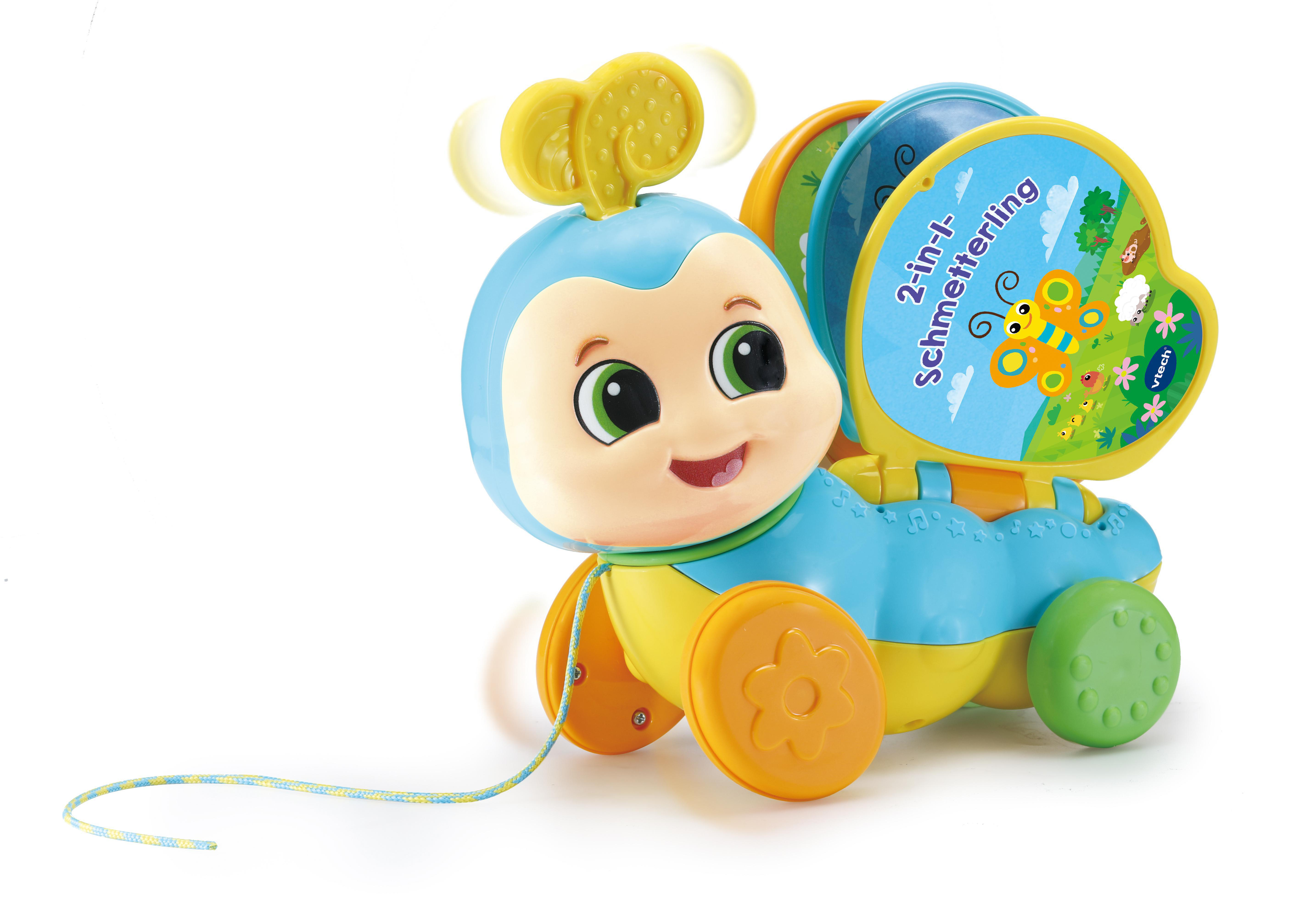 VTECH 2-in-1-Schmetterling Nachziehspielzeug, Mehrfarbig