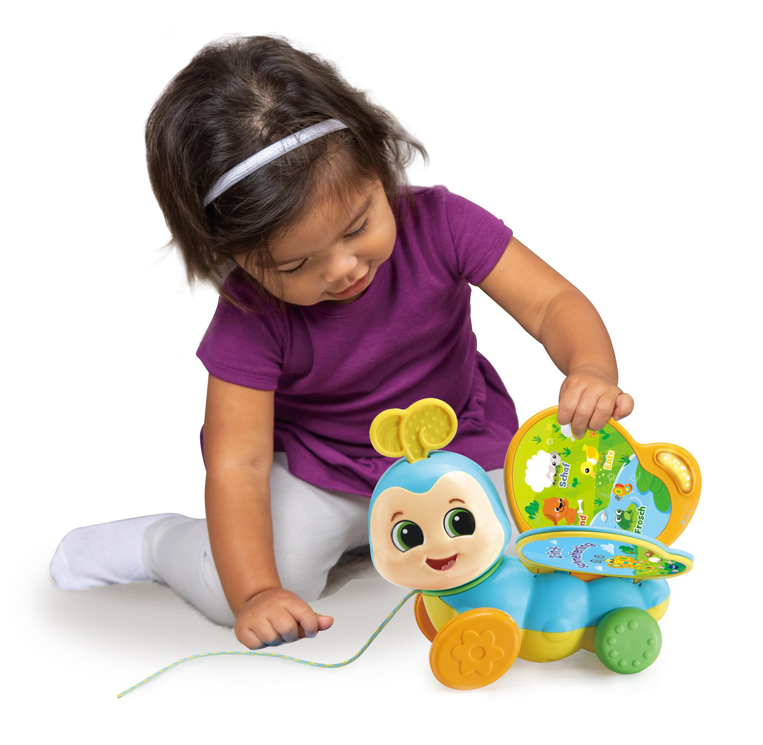 VTECH 2-in-1-Schmetterling Nachziehspielzeug, Mehrfarbig