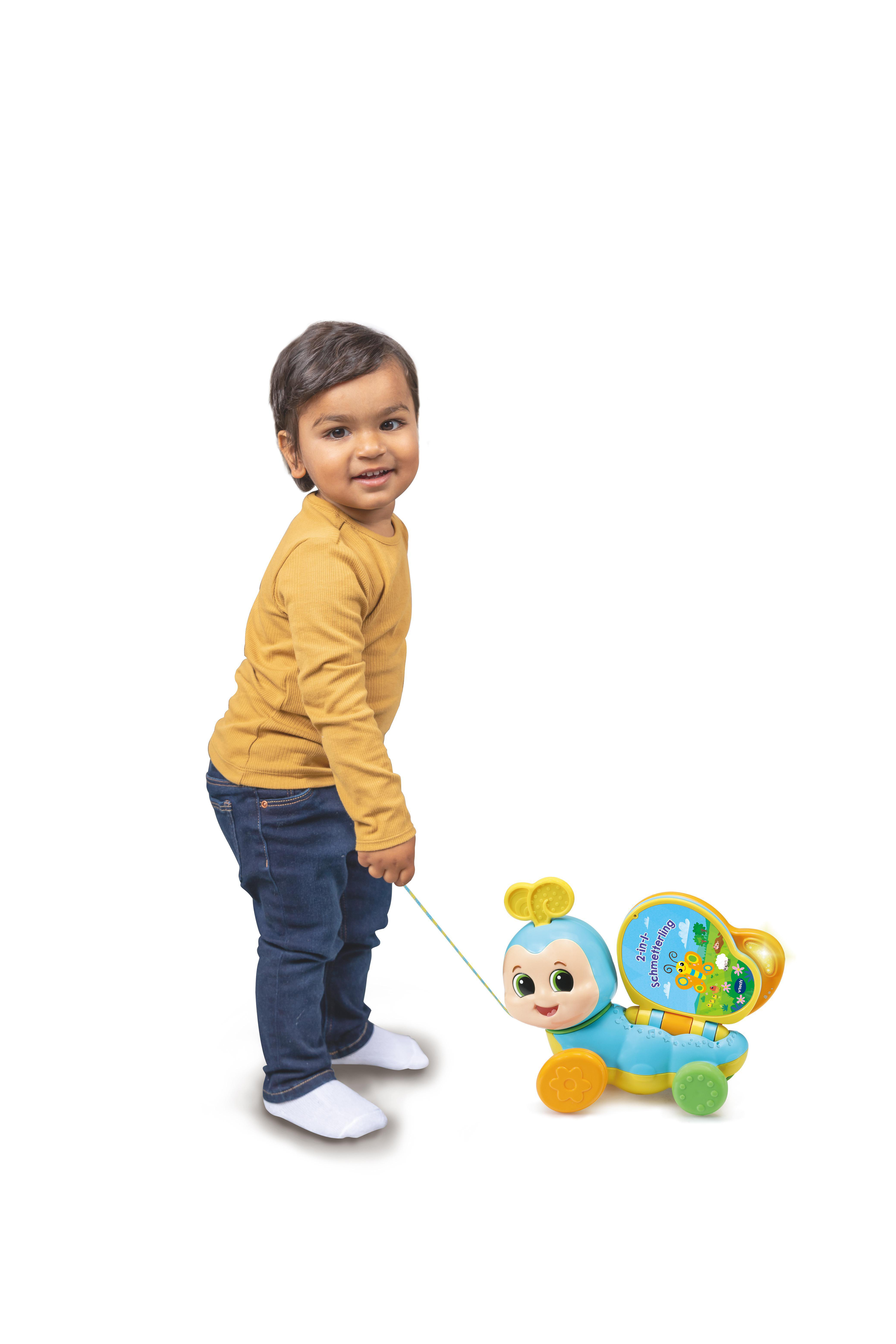 VTECH 2-in-1-Schmetterling Nachziehspielzeug, Mehrfarbig