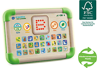 VTECH Interaktives Holz-Lerntablet Kleinkindertablet, Mehrfarbig