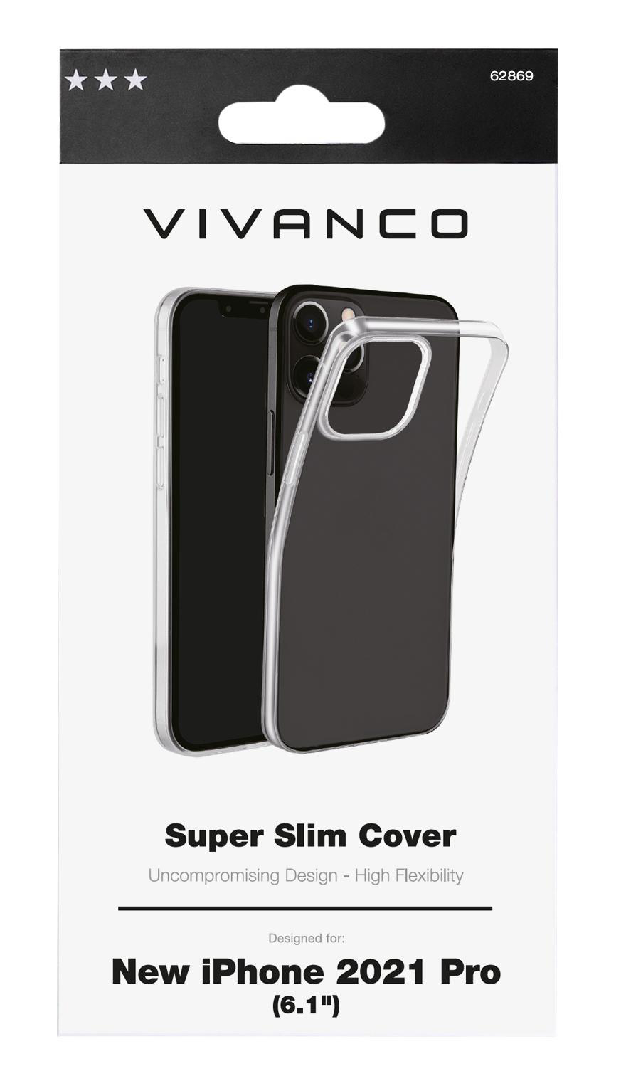 Transparent iPhone Pro, VIVANCO Super 13 Slim, Backcover, Apple,