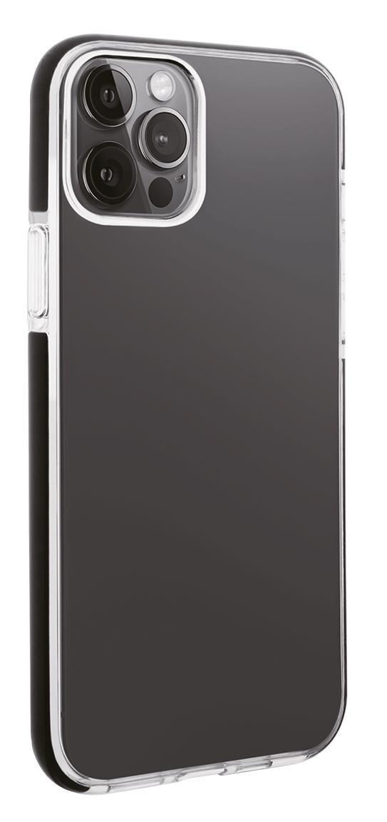 VIVANCO Rock Solid, Transparent/Schwarz Backcover, iPhone Apple, Max, 13 Pro