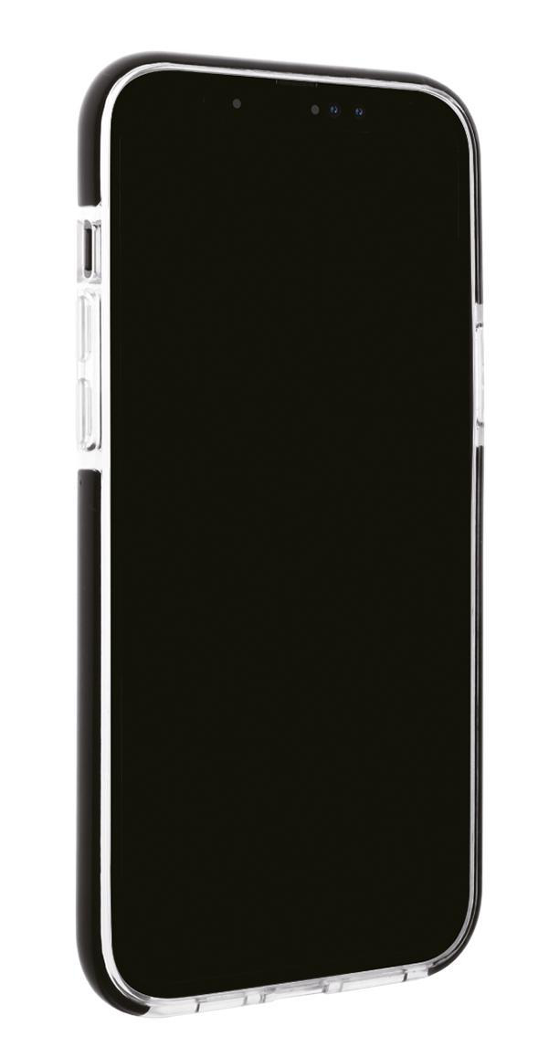 VIVANCO Rock Max, Pro Solid, Backcover, Transparent/Schwarz 13 Apple, iPhone