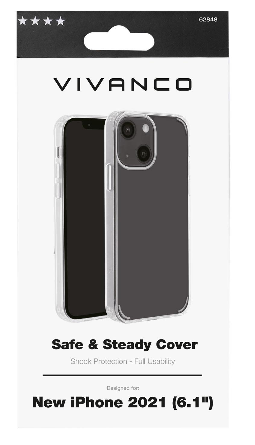 and Safe Apple, iPhone 13, Backcover, VIVANCO Transparent steady,