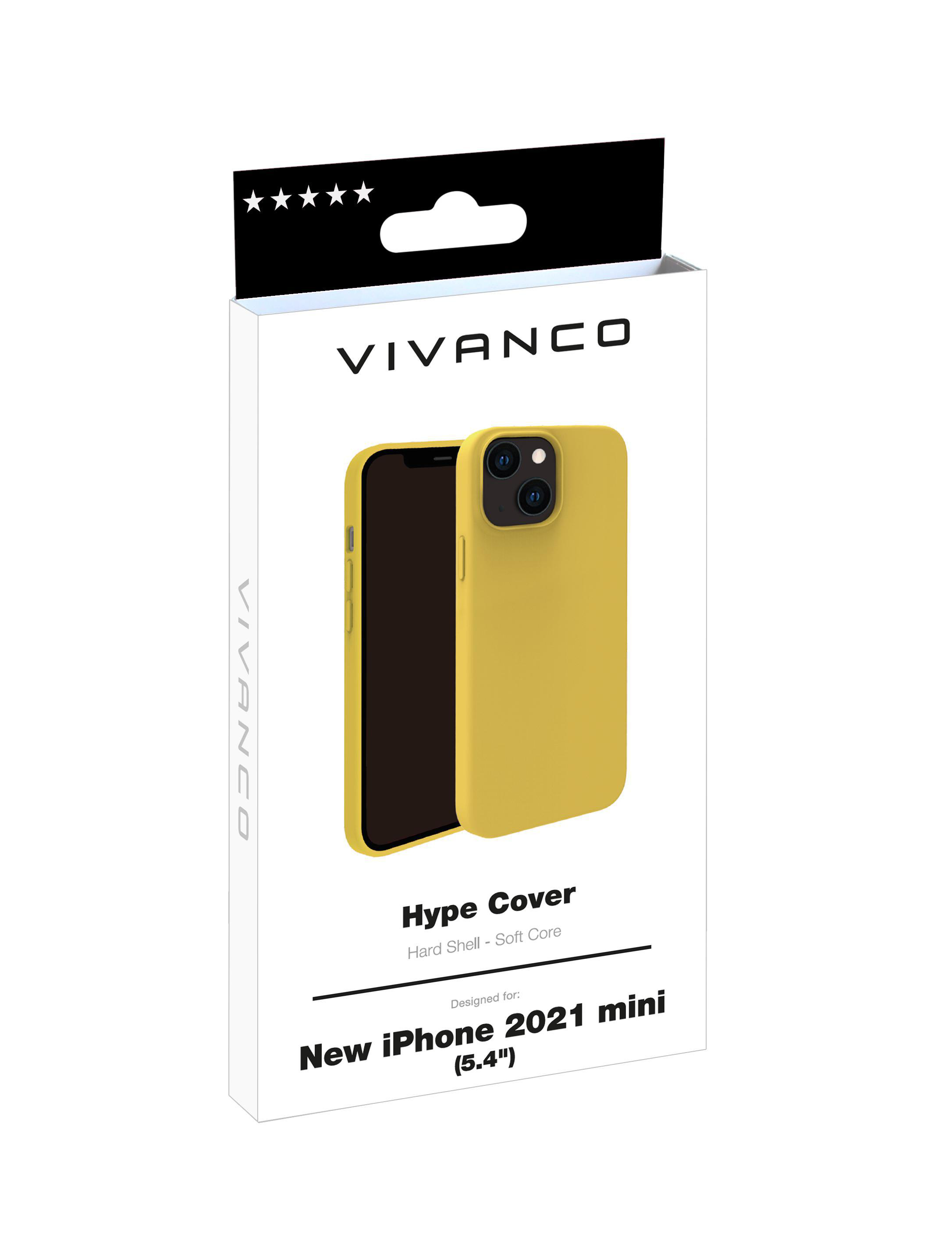 Backcover, Cover, Apple, Mini, iPhone Gelb Hype 13 VIVANCO
