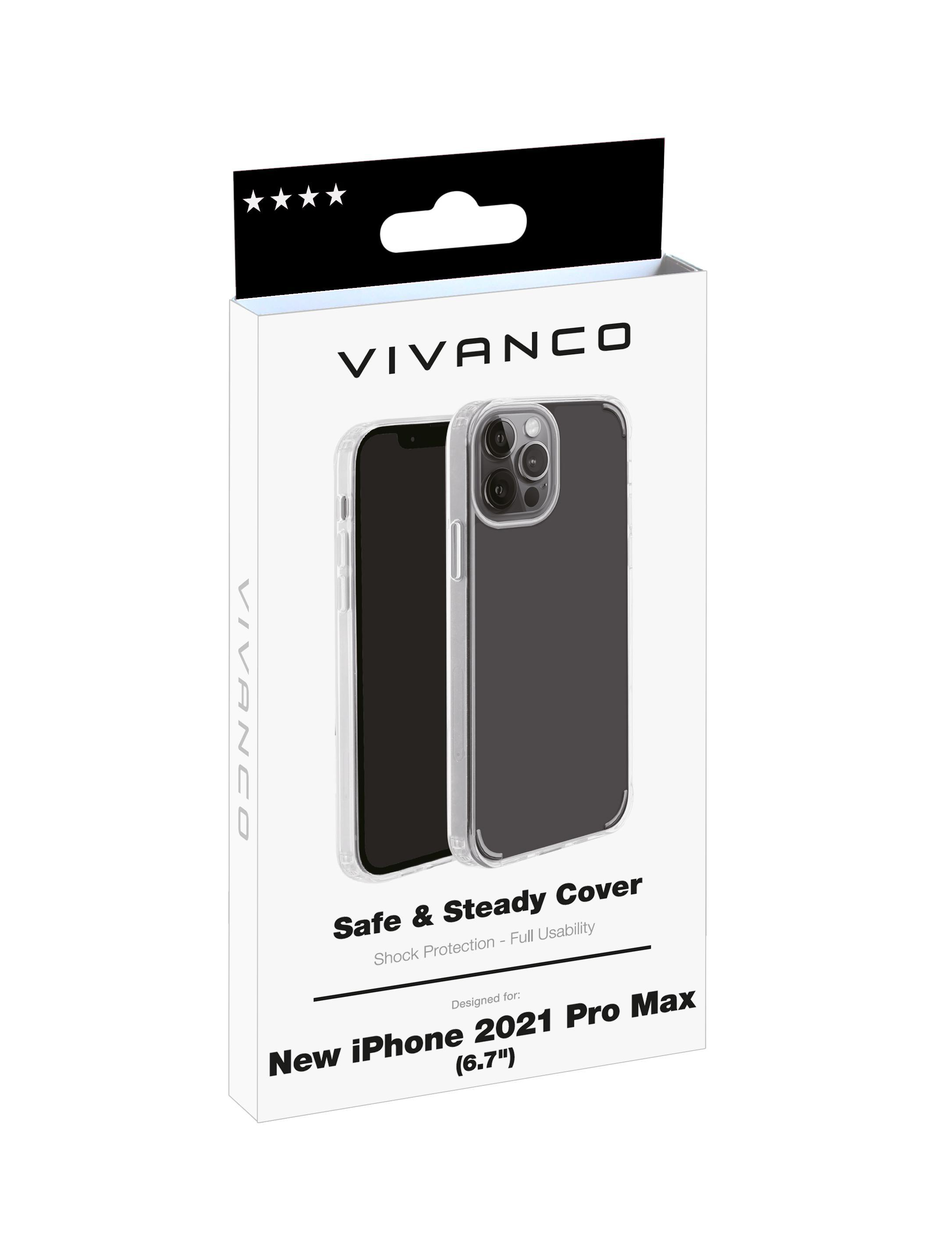 13 and Transparent Apple, Max, steady, iPhone VIVANCO Safe Pro Backcover,