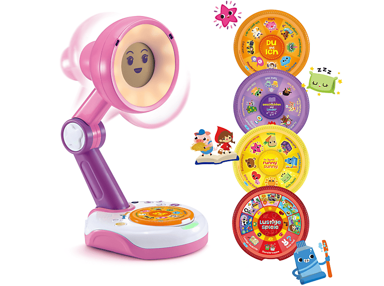 Thumbnail - VTECH Funny Sunny, die interaktive Lampen-Freundin pink Lampenfreundin, Mehrfarbig