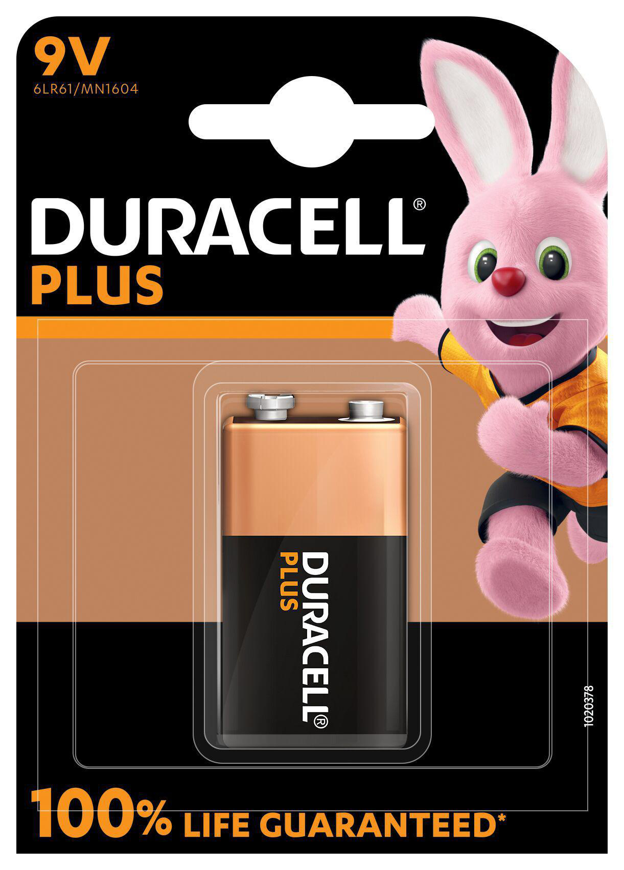 DURACELL 142190 E-Block Batterie, Alkaline, 9V 1 Volt Stück