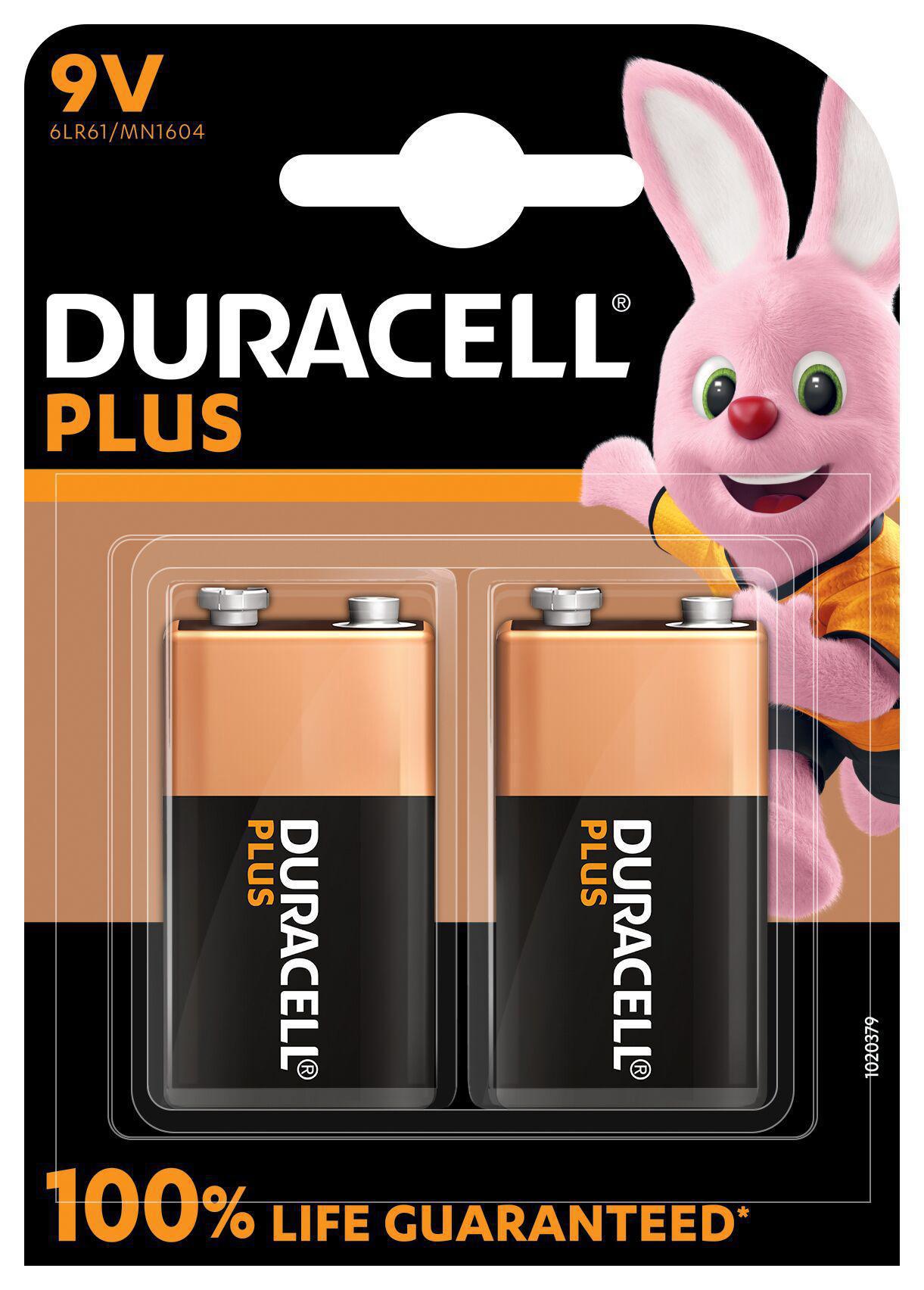 DURACELL 142268 Batterie, E-Block 2 Alkaline, 9V Stück Volt