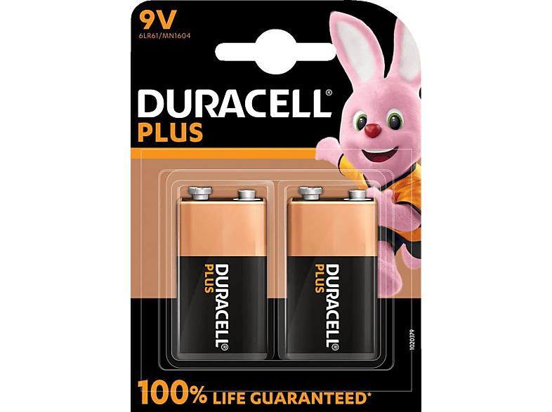 DURACELL 142268 9V 2 Stück E-Block Batterie, Alkaline, Volt