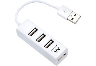 EWENT EW1122 4 portos USB 2.0 HUB, fehér