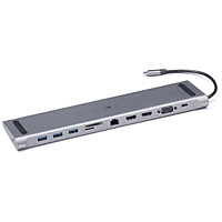 ISY Dockingstation IDO-1000 USB-C-Multiport-Pro-Dock, Silber