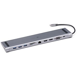 ISY Dockingstation IDO-1000 USB-C-Multiport-Pro-Dock, USB 3.1, Silber