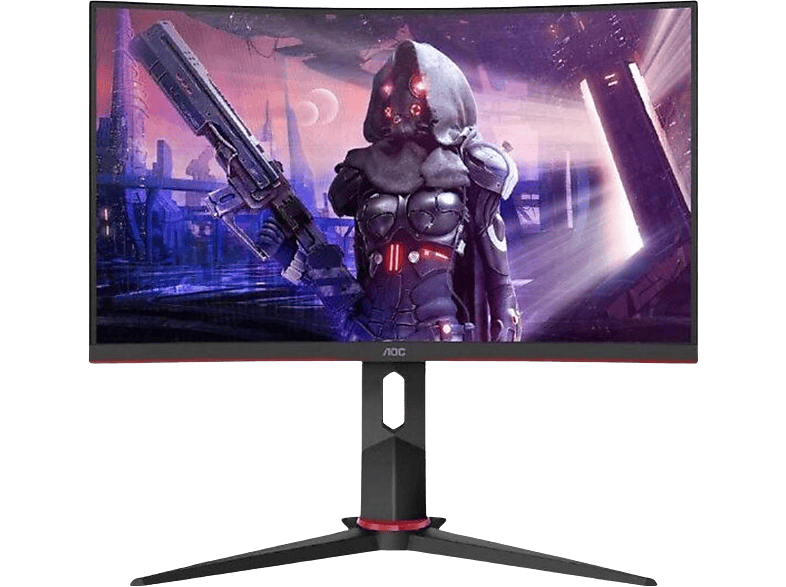 AOC C24G2AE/BK, 24 FHD, 1 ms, 165 Hz, FreeSync™ Premium, Low Blue Light, Curvo 1500R, Negro