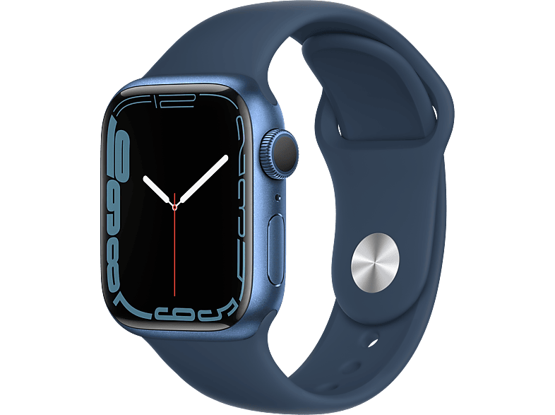 Apple Watch Series 7 Cellular 41 Mm Blauw Aluminium / Blauwe Sportband