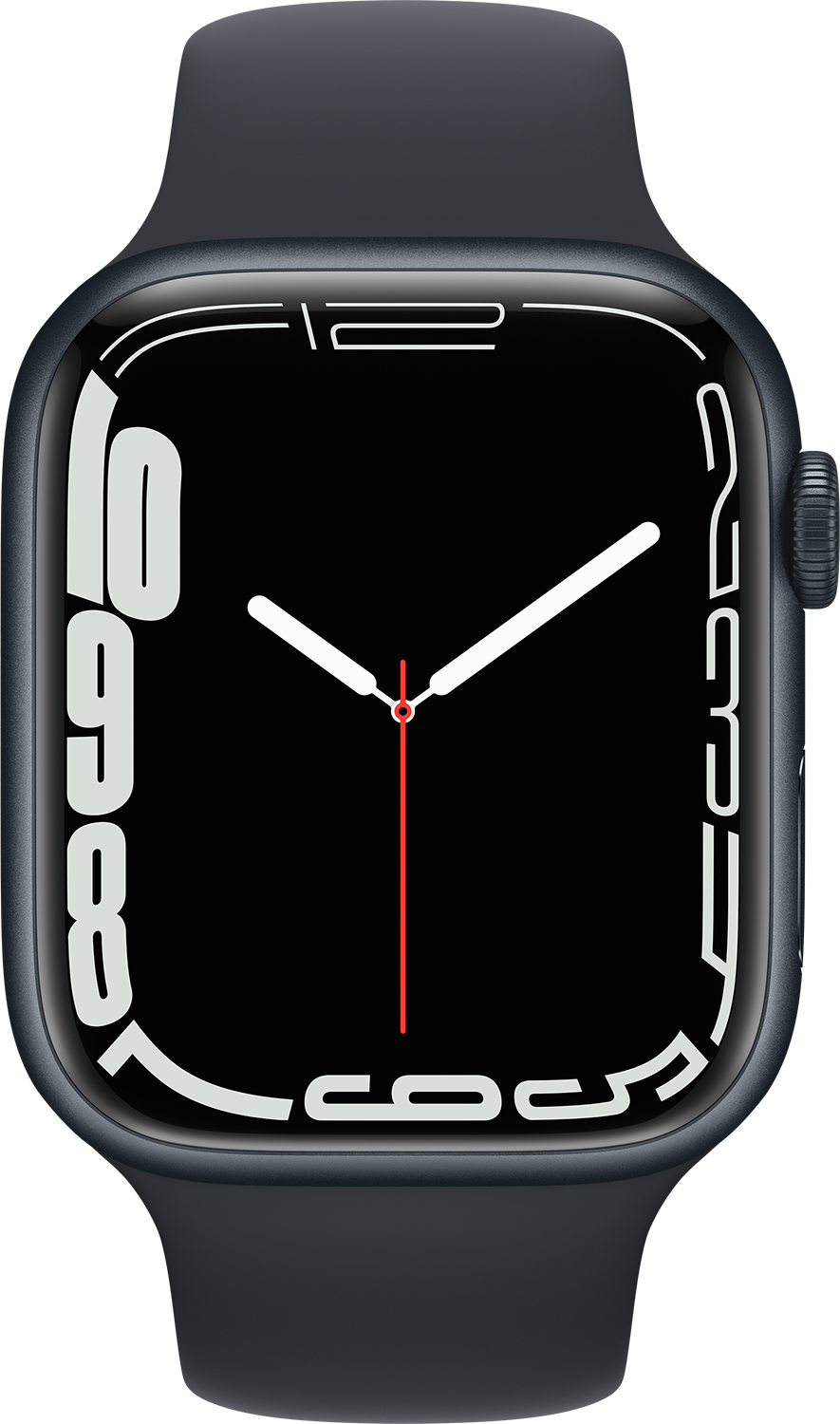 APPLE Watch Series 7 Cellular 45 mm middernacht aluminium / middernacht sportband