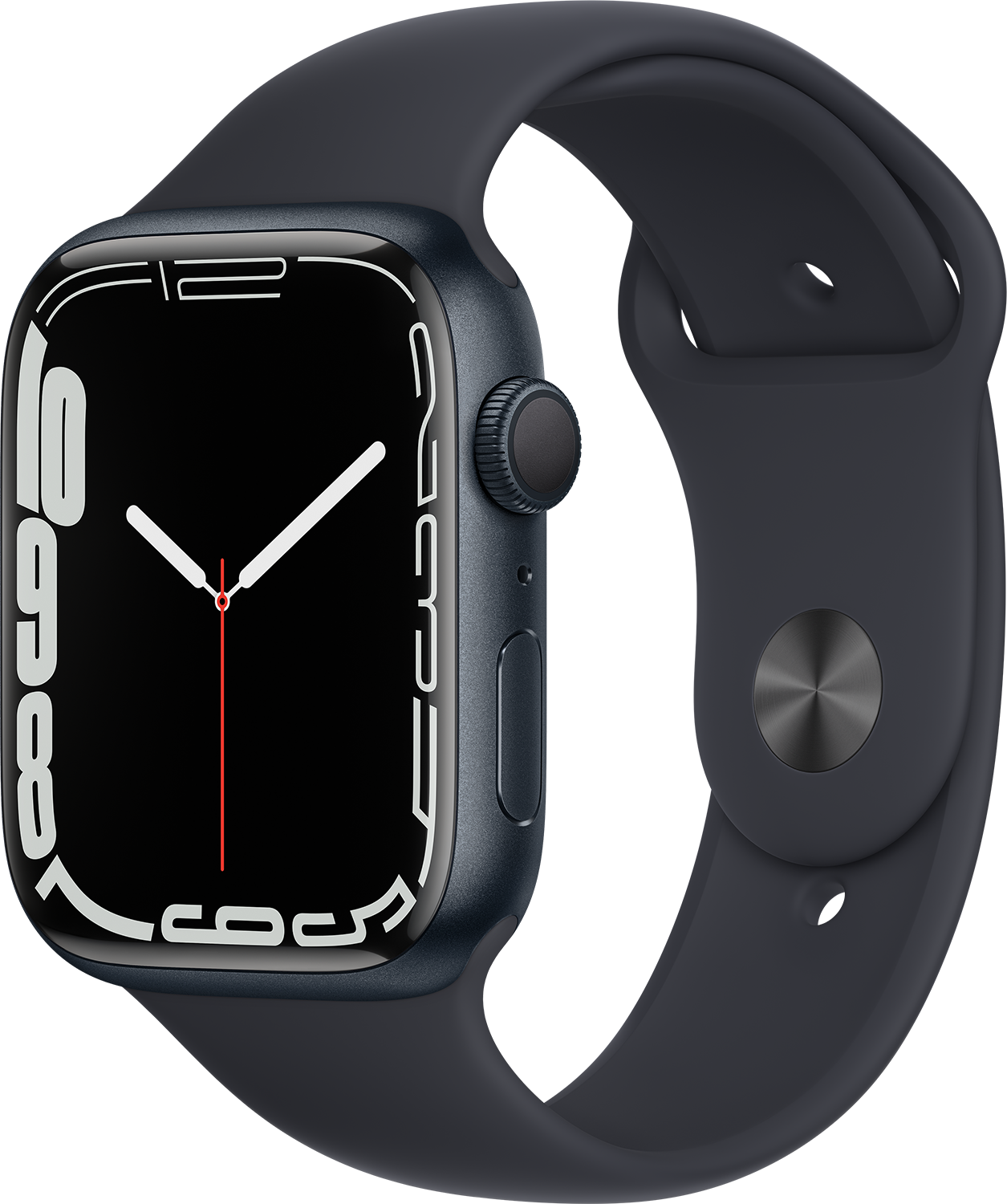 APPLE Watch Series 7 Cellular 45 mm middernacht aluminium / middernacht sportband