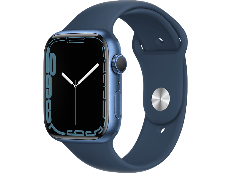 Apple Watch Series 7 Cellular 45 Mm Blauw Aluminium / Blauwe Sportband