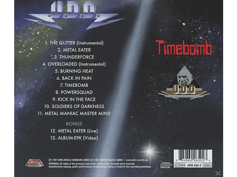 Thumbnail - Udo - Timebomb (CD)