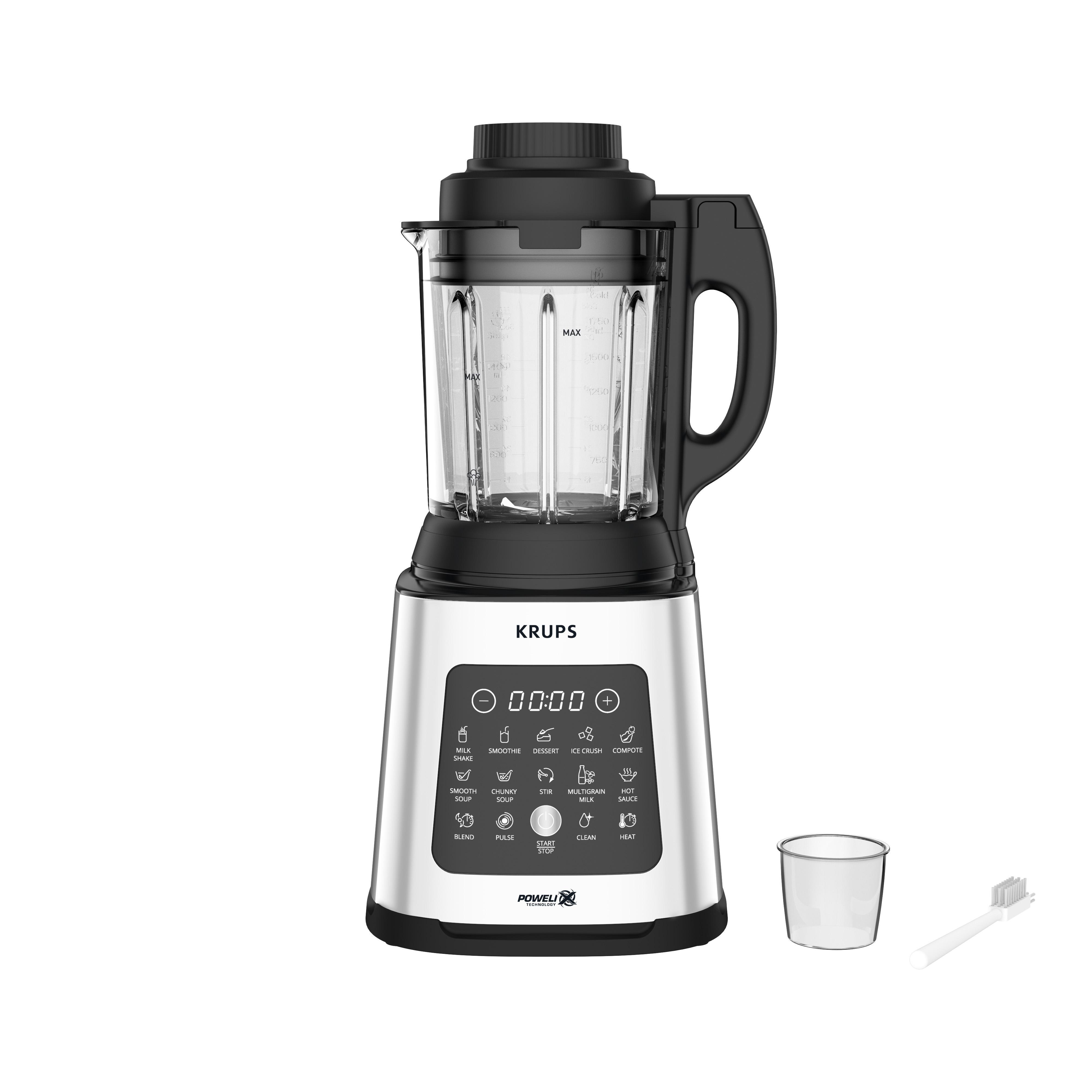 KRUPS KB835D Perfect Mix Cook Standmixer Silber/Schwarz (1400 Watt, 1.75 l)