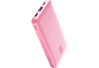 CELLULARLINE Style Kumaş Kaplı 10.000Mah Ultra Fast Taşınabilir Şarj Cihazı Pembe