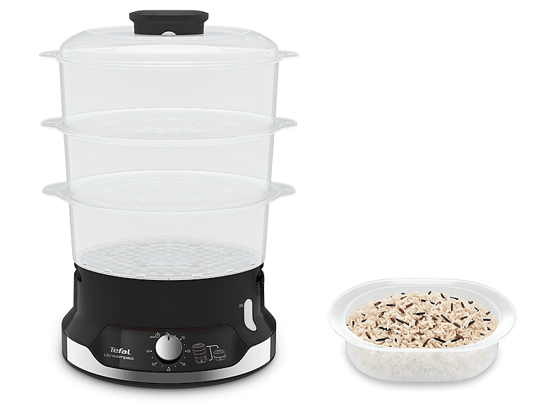 Tefal VC2048 Ultracompact Dampfgarer (800 Watt, 9 l, Schwarz) — Foto 5 von 5