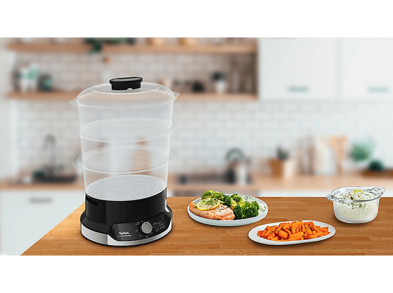 Tefal VC2048 Ultracompact Dampfgarer (800 Watt, 9 l, Schwarz) — Foto 4 von 5